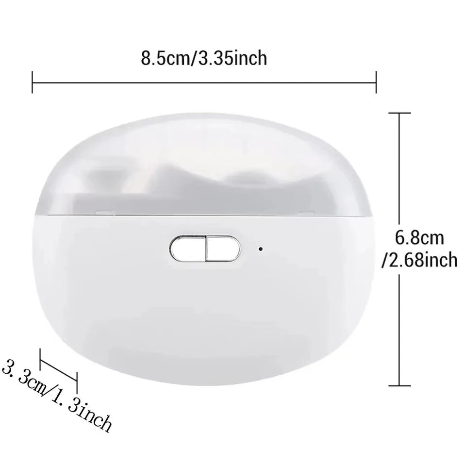Electric Nail Clipper Greenly Hub™ in use, showcasing the built-in light feature for safe and precise trimming in low light