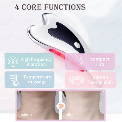 Face And Neck Massager with dual-mode vibrating heating tool Greenly Hub™